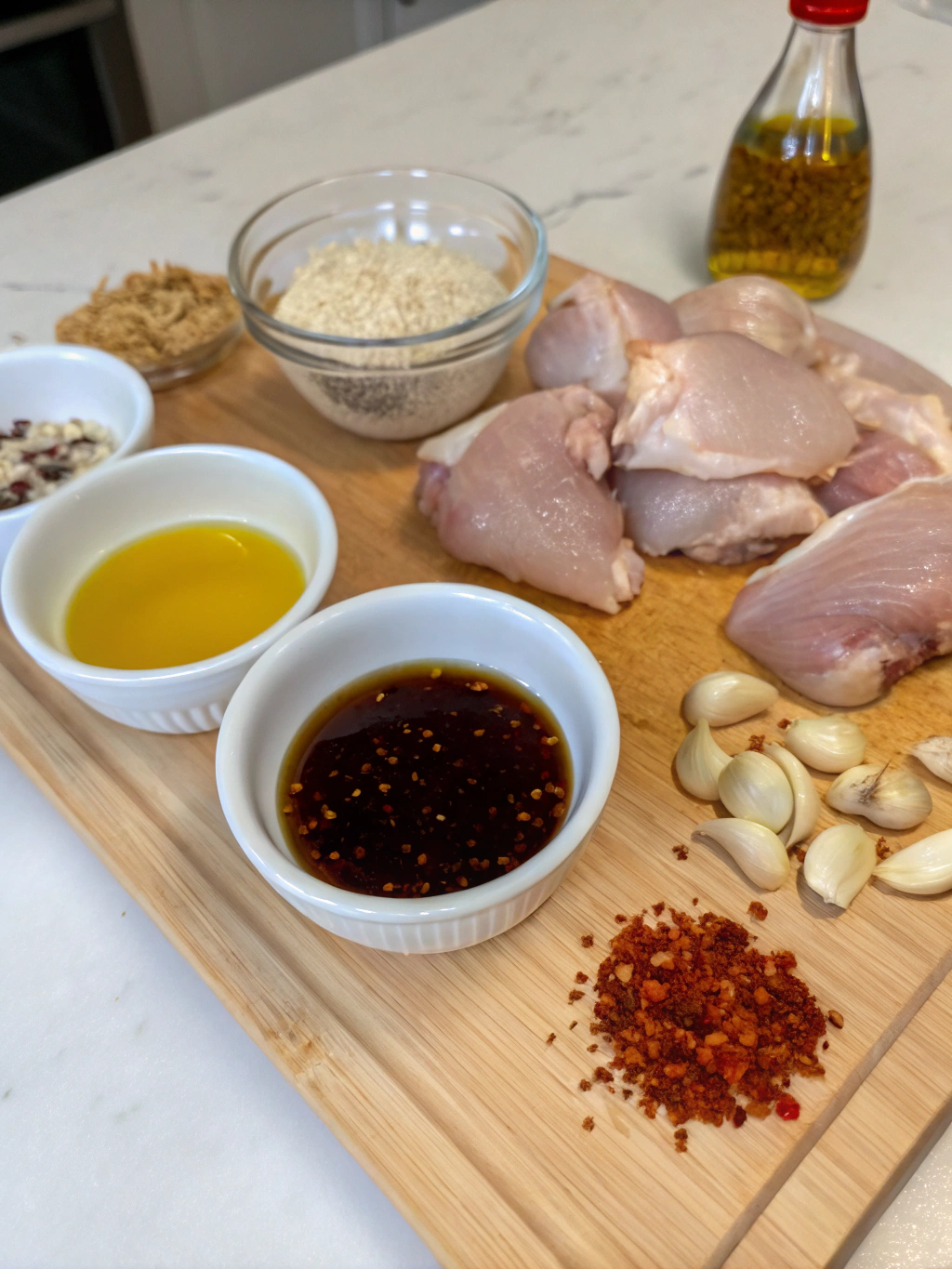 honey garlic chicken thighs ingredients