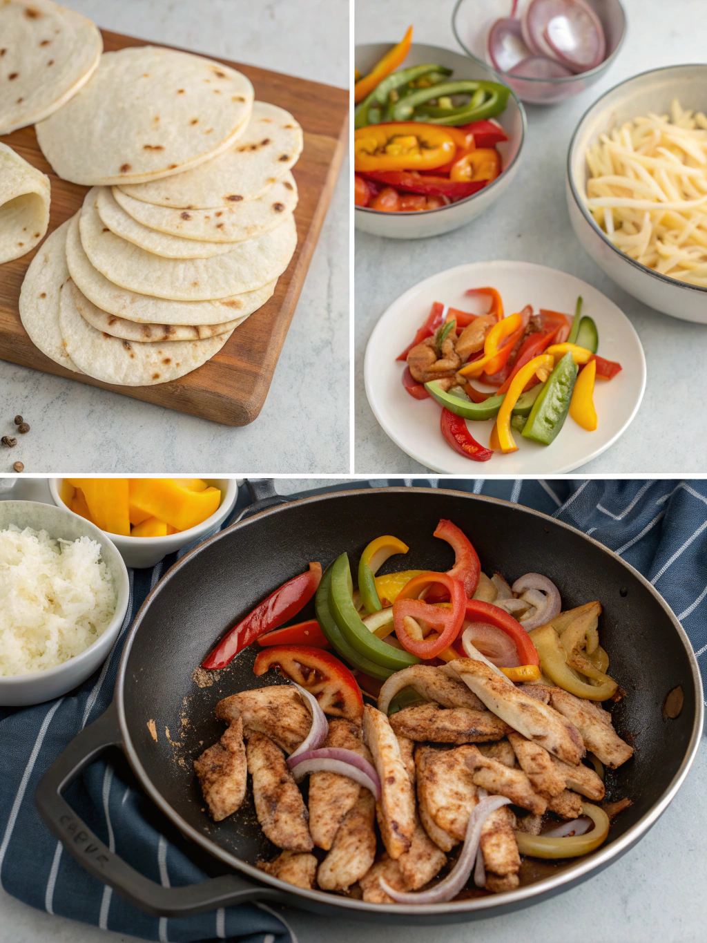 chicken fajitas recipe preparing steps