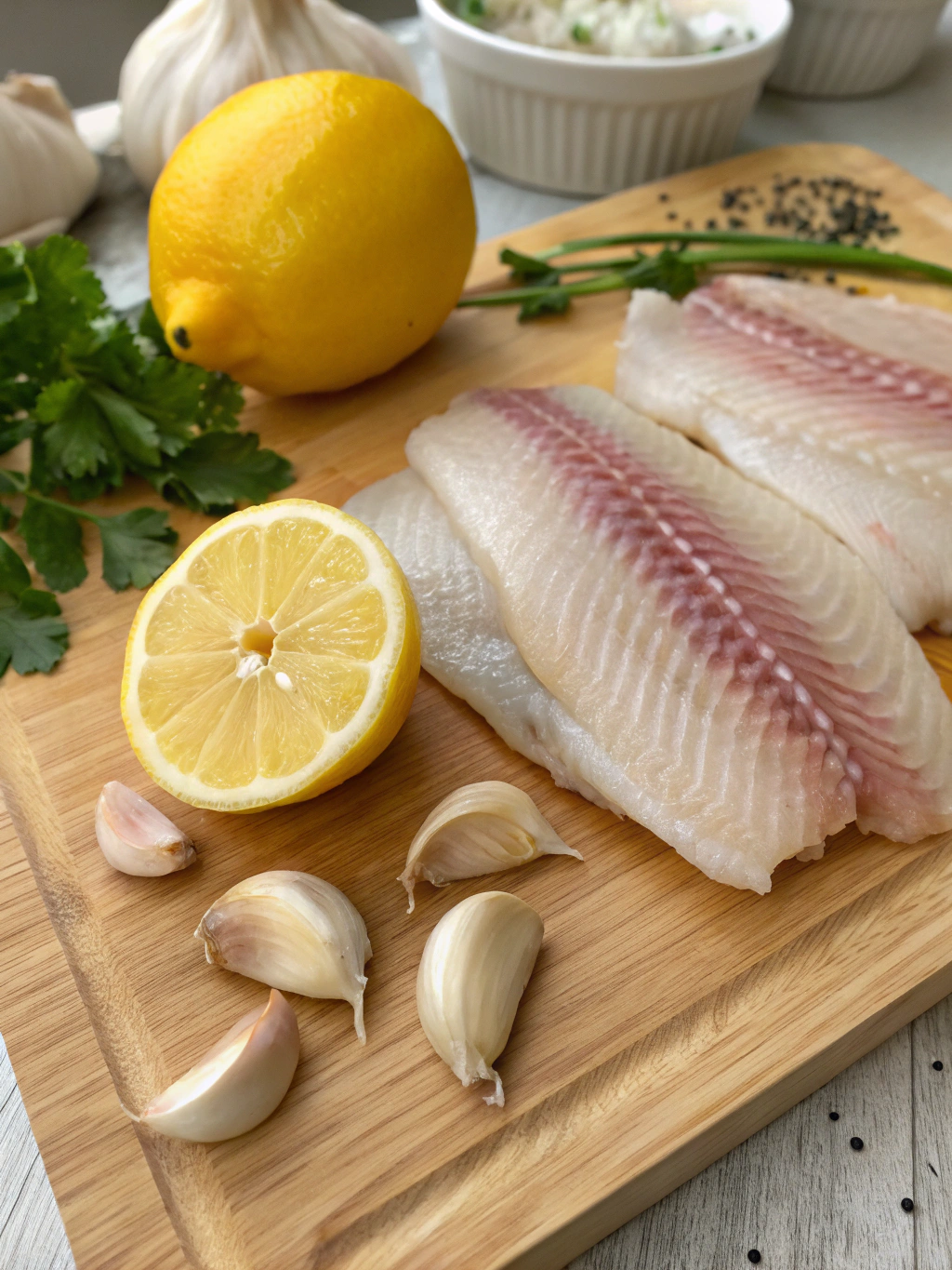 lemon garlic tilapia ingredients