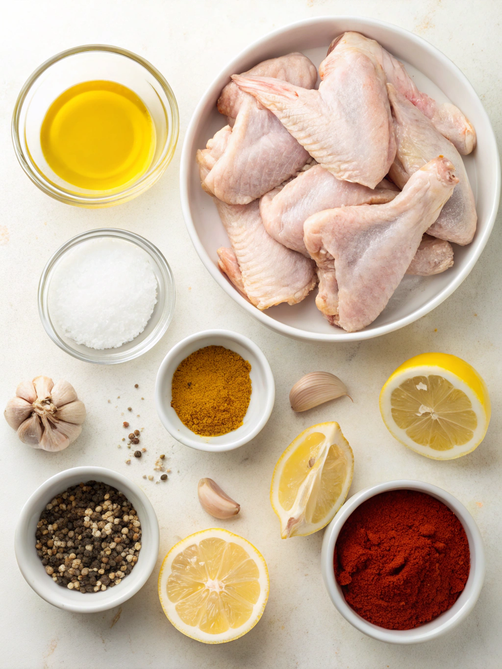 baked chicken wings ingredients