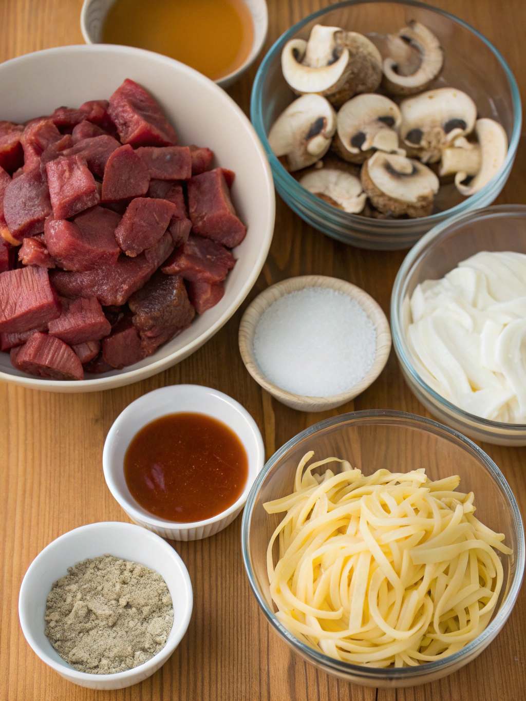 beef stroganoff recipe ingredients