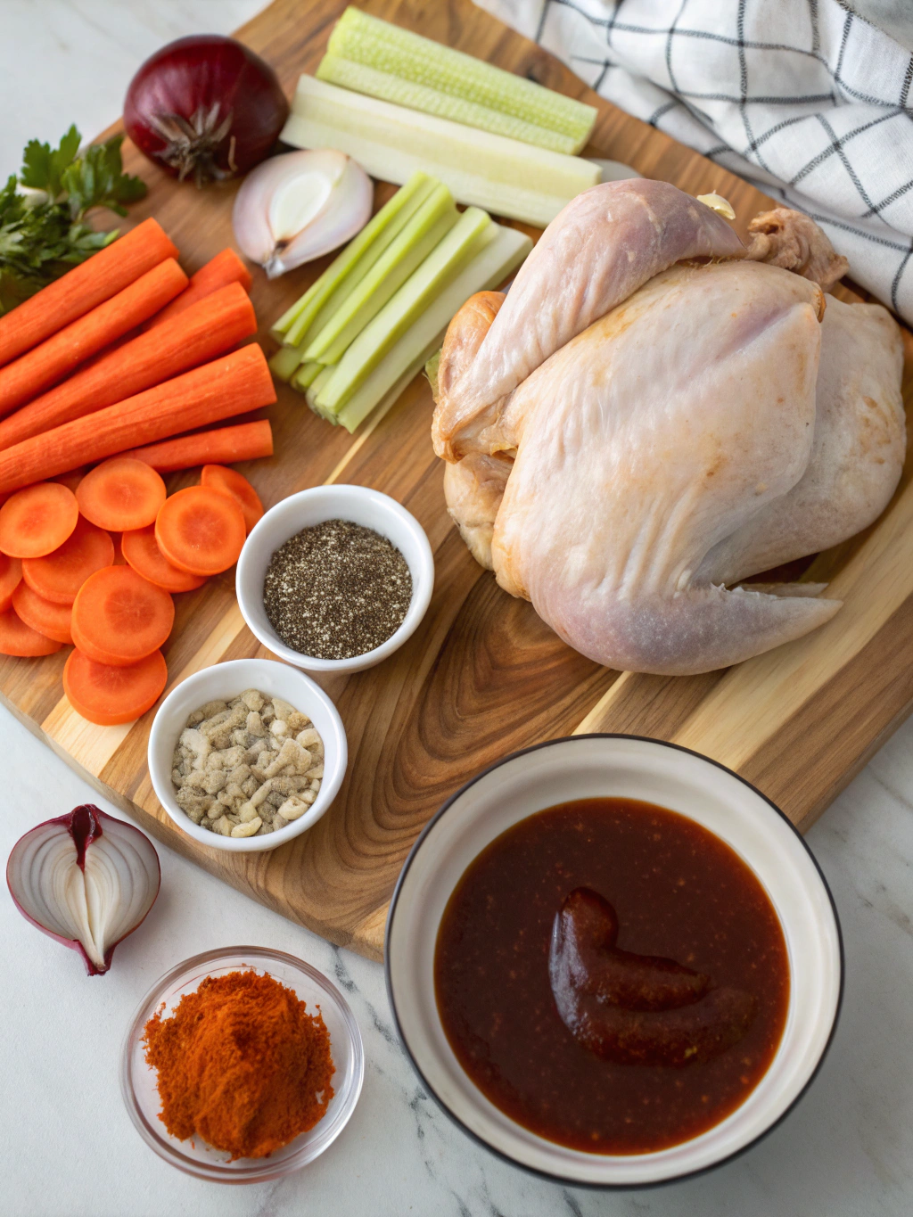 crockpot bbq pulled chicken ingredients