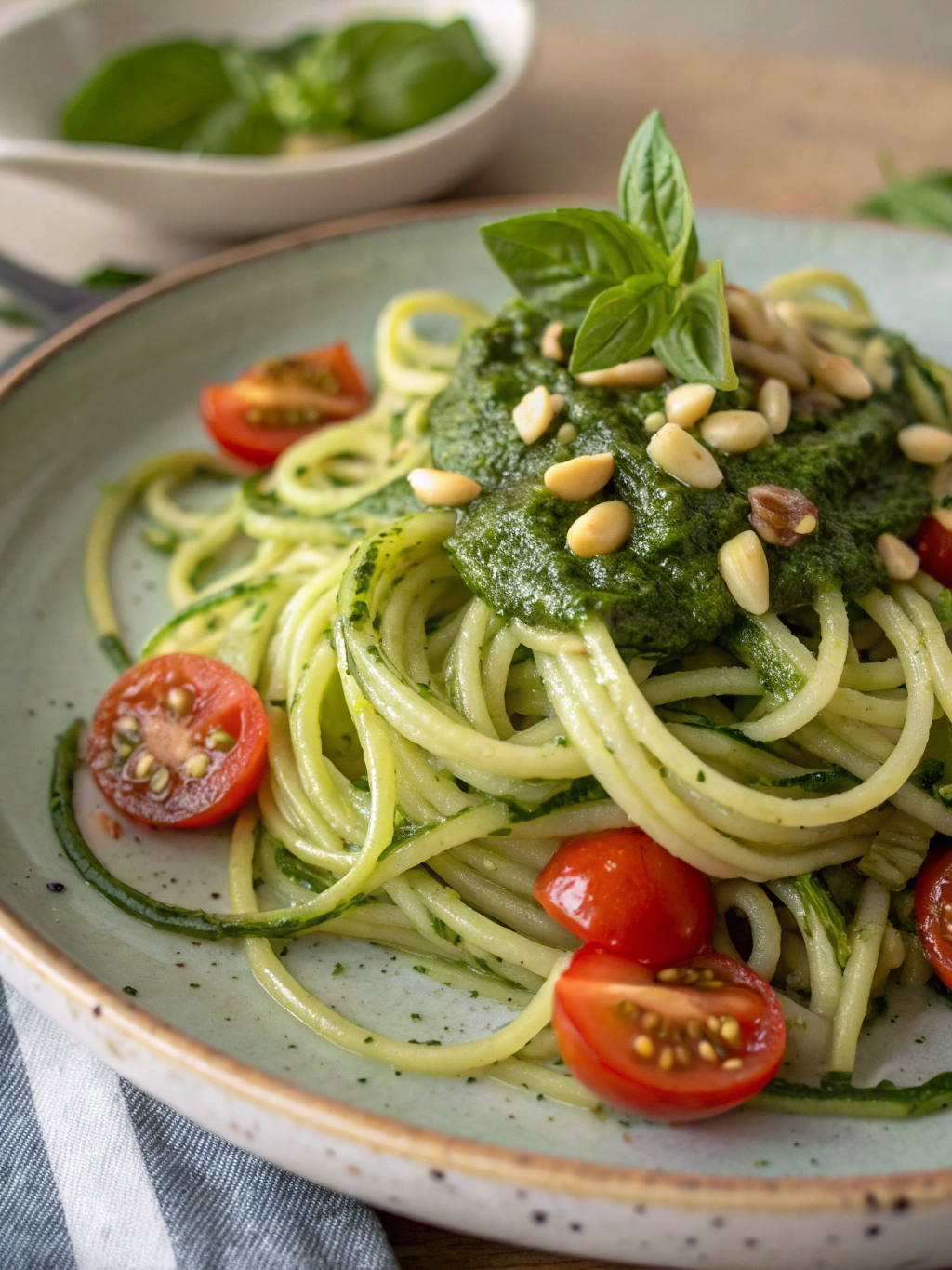 zucchini noodles with pesto sauce ingredients