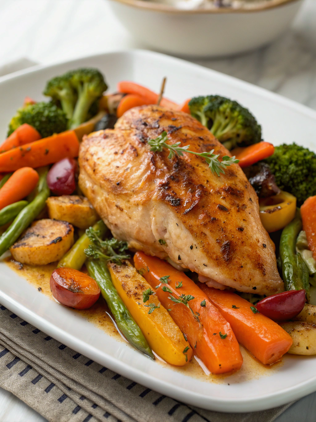 baked chicken breast with roasted vegetables ingredients