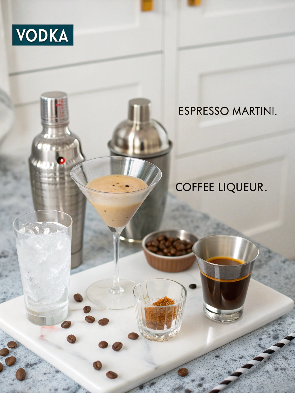 espresso martini recipe preparing steps
